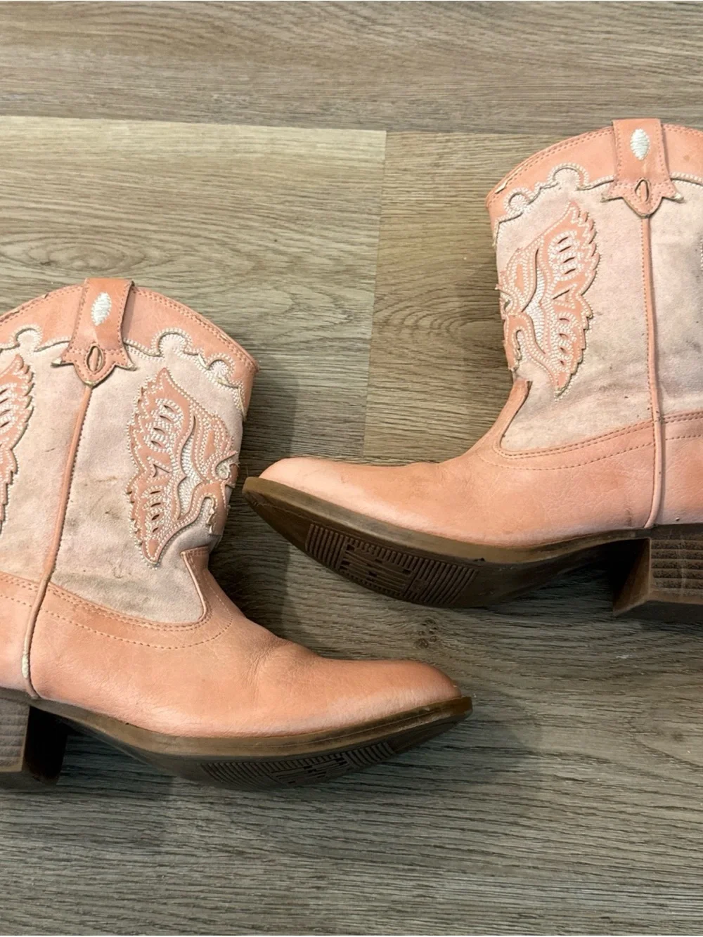Frye Boots Girls Size 3 Carson Firebird Mid Pull On Western Cowboy Boot Pink